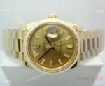 Rolex Day Date II All Gold President Diamond Marker Watch BP Factory Watches